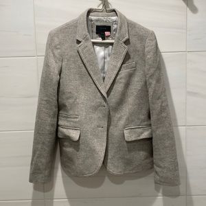 J. Crew grey herringbone blazer